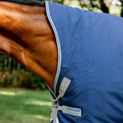 Horseware - Couverture d'extérieur Rhino Wug marine/ titanium grey/ classic blue 250g