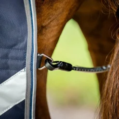 Horseware - Couverture d'extérieur Rambo Supreme Turnout Plus Lite marine/ thunderstorm grey/ argent 0g