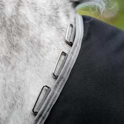 Horseware - Couverture d'extérieur Amigo Bravo XL Turnout noir/ titanium grey/ argent 150g