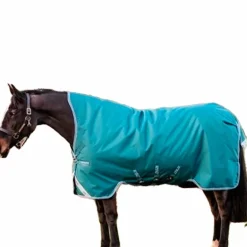 Horseware - Couverture d'extérieur Amigo Bravo 12 Wug avec Encolure Montante émeraude/ turquoise/ bleu 0g