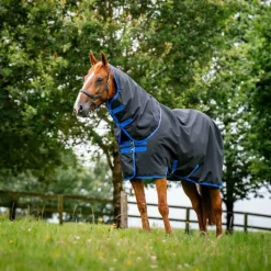 Horseware - Couverture d'extérieur Amigo Ripstop 900 Plus noir/ classic blue 100g