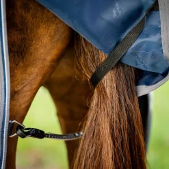 Horseware - Couverture d'extérieur Rambo Turnout VL marine/ thunderstorm gris/ argent 250g