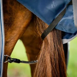 Horseware - Couverture d'extérieur Rambo Turnout marine/ thunderstorm gris/ argent 50g