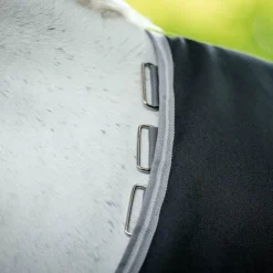 Horseware - Couverture d'extérieur Amigo Turnout noir/ titanium grey/ argent 250g