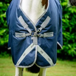 Horseware - Couverture d'extérieur Amigo Bravo XL Turnout marine/ titanium grey/ argent 50g