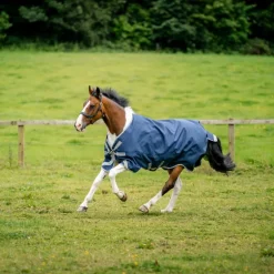 Horseware - Couverture d'extérieur Amigo Bravo XL Turnout marine/ titanium grey/ argent 50g