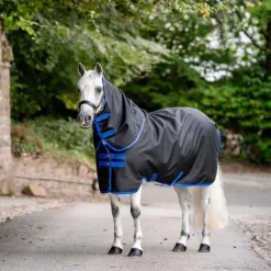 Horseware - Couverture d'extérieur Amigo Ripstop Plus Pony Turnout noir/ classic blue 50g