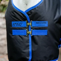 Horseware - Couverture d'extérieur Amigo Ripstop Plus Pony Turnout noir/ classic blue 50g