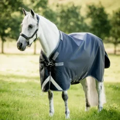Horseware - Couverture d'extérieur Rambo Turnout marine/ thunderstorm gris/ argent 0g