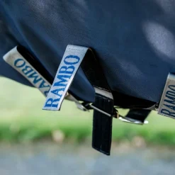 Horseware - Couverture d'extérieur Rambo Turnout marine/ thunderstorm gris/ argent 0g