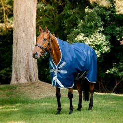 Horseware - Couverture d'extérieur Amigo Wug Turnout marine/ titanium grey/ argent 50g