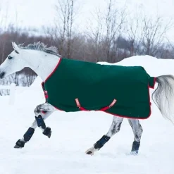 Horseware - Couverture d'extérieur Rambo Original vert/ rouge 400g
