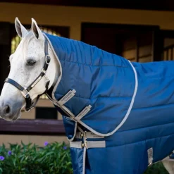 Horseware - Couvre-cou Amigo Ripstop Insulator Stable marine/ titanium grey 100g