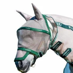 Horseware - Masque anti-mouches Rambo plus avoine/ vert