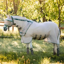 Horseware - Masque anti-mouches Rambo plus avoine/ vert