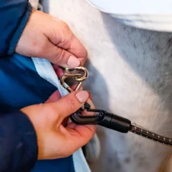 Horseware - Sous-couverture Ecolin bleu canard/ gris 100g