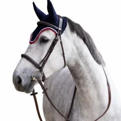 Jump'In - Bonnet pour chevaux Balthazar marine/ rouge