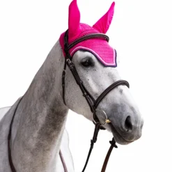 Jump'In - Bonnet pour chevaux Balthazar fuschia/ marine