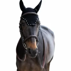 Jump'In - Bonnet pour chevaux Balthazar noir/ diamant