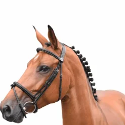 Jump'In - Bridon Week Thursday muserolle combinée avec rênes