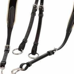 Jump'In - Collier de chasse élastique + martingale One Noir