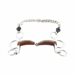 Jump'In - Mors Pelham petites branches simple brisure gainé cuir