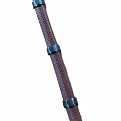 Jump'In - Rênes en caoutchouc avec arrêtoirs 1/2 collection One noisette