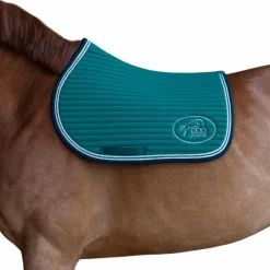 Jump'In - Tapis de selle Balthazar vert/ marine