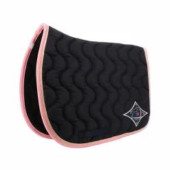 Jump'In - Tapis de selle marine/ champagne/ rose clair