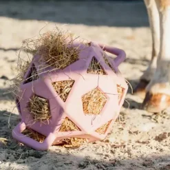 Kentucky Horsewear - Balle de jeu/ foin pour chevaux en caoutchouc vieux rose