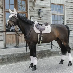 Kentucky Horsewear - Bandes de polo Velvet Pearls rose tendre (x4)