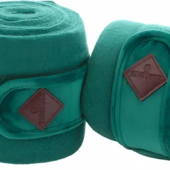 Kentucky Horsewear - Bandes de polo velvet vert foncé (x4)
