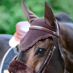Kentucky Horsewear - Bonnet anti-mouches marron