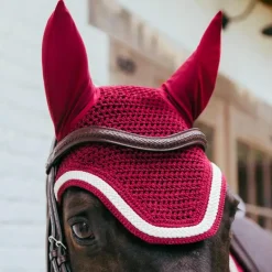 Kentucky Horsewear - Bonnet pour chevaux Wellington Plaited Cord bordeaux