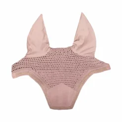 Kentucky Horsewear - Bonnet pour chevaux anti-bruits Wellington Velvet soft rose