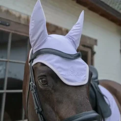 Kentucky Horsewear - Bonnet pour chevaux anti-bruits softshell violet/ rose clair