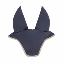 Kentucky Horsewear - Bonnet pour chevaux anti-bruits softshell marine/ beige