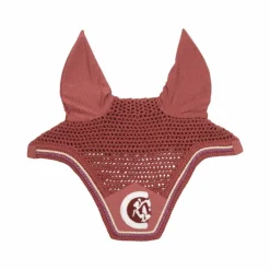 Kentucky Horsewear - Bonnet anti-mouches Wellington 3D Logo corde fuchsia