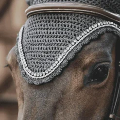 Kentucky Horsewear - Bonnet Long stone & Pearl anti-bruits gris