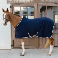 Kentucky Horsewear - Chemise polaire Fleece Rug Plaited Rope marine