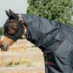 Kentucky Horsewear - Couverture combo anti-mouches et imperméable marine