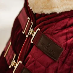 Kentucky Horsewear - Couverture de présentation velvet bordeaux pour minis 160g