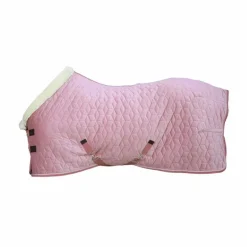 Kentucky Horsewear - Couverture de présentation velvet vieux rose 160g