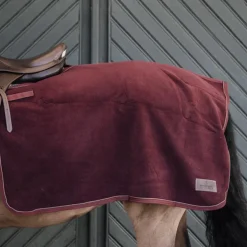 Kentucky Horsewear - Couvre reins carré Heavy Fleece bordeaux 0g