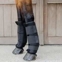 Kentucky Horsewear - Guêtres d'écurie Protect Classic antérieurs noir (x2)