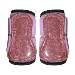 Kentucky Horsewear - Guêtres antérieurs paillette Sammy Collection vieux rose