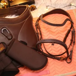 Kentucky Horsewear - Guêtres cheval 3D Spacer Turnout Boots marron x2