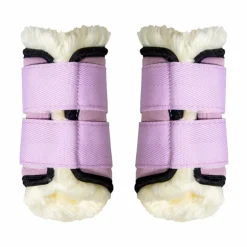 Kentucky Horsewear - Guêtres mouton antérieurs Sammy Collection vieux rose