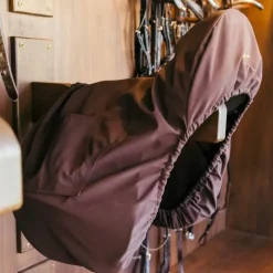 Kentucky Horsewear - Housse de selle cso/ mixte avec plaque en or marron