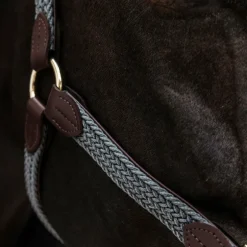 Kentucky Horsewear - Licol cheval nylon tressé gris